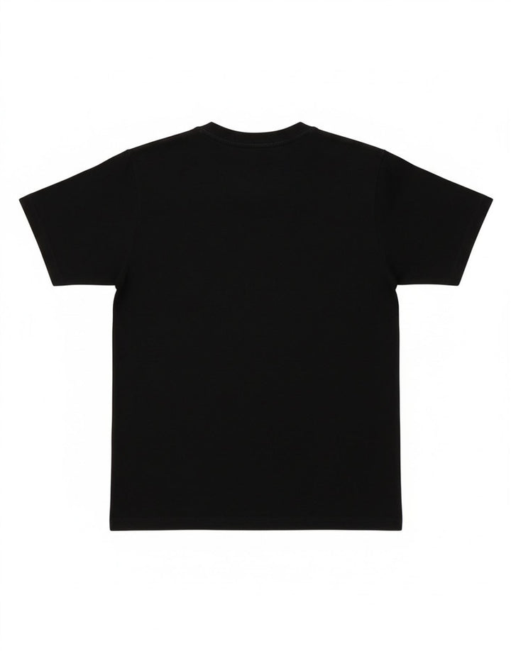 Puma Mens Graphic T-Shirt Top Pequeno Algodão Preto