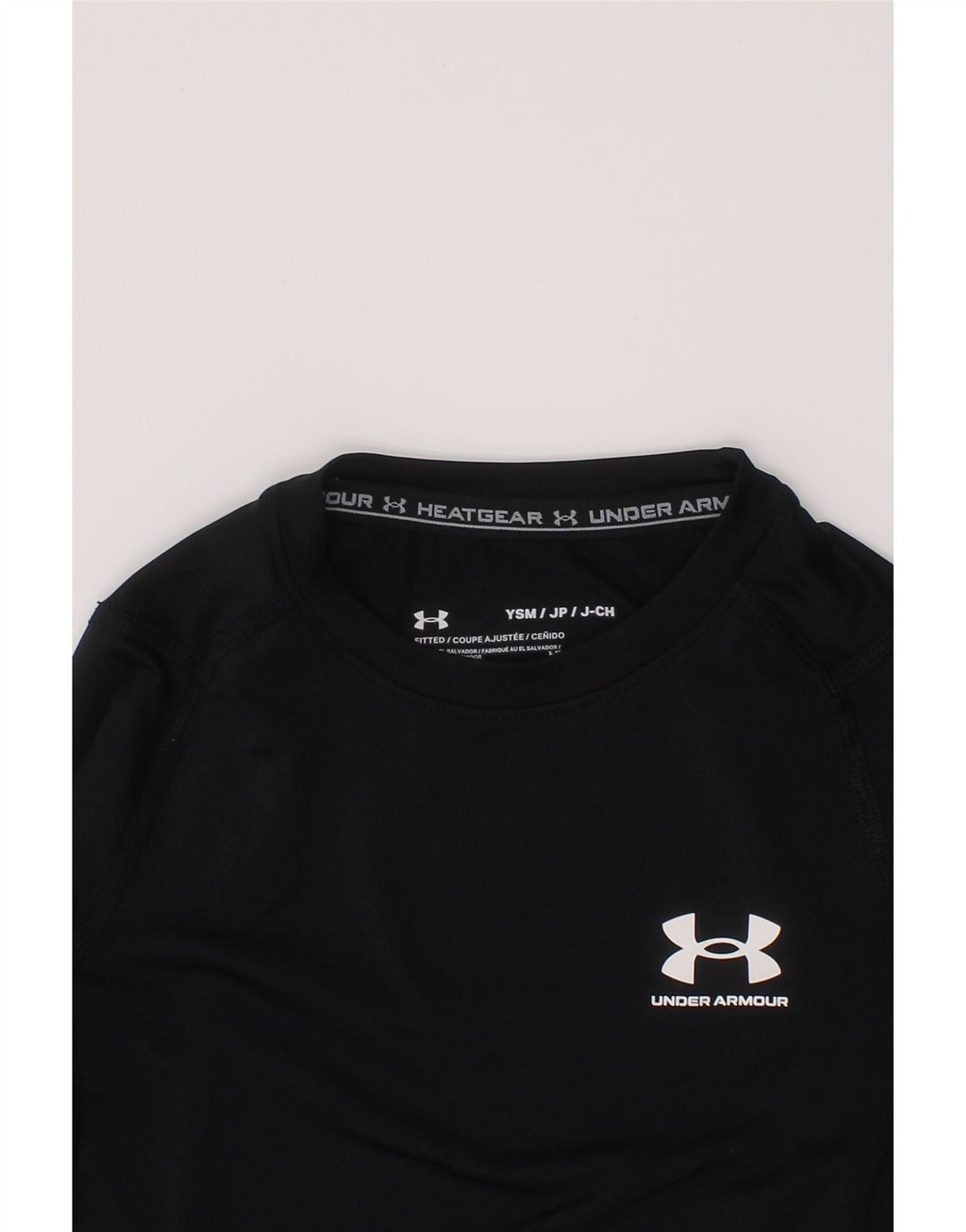Under Armour Boys Top manga comprida 6-7 anos pequeno preto