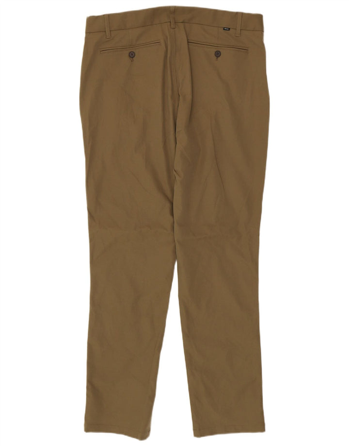 Rohan Mens Slim Chino Calças W36 L31 Poliéster Cáqui