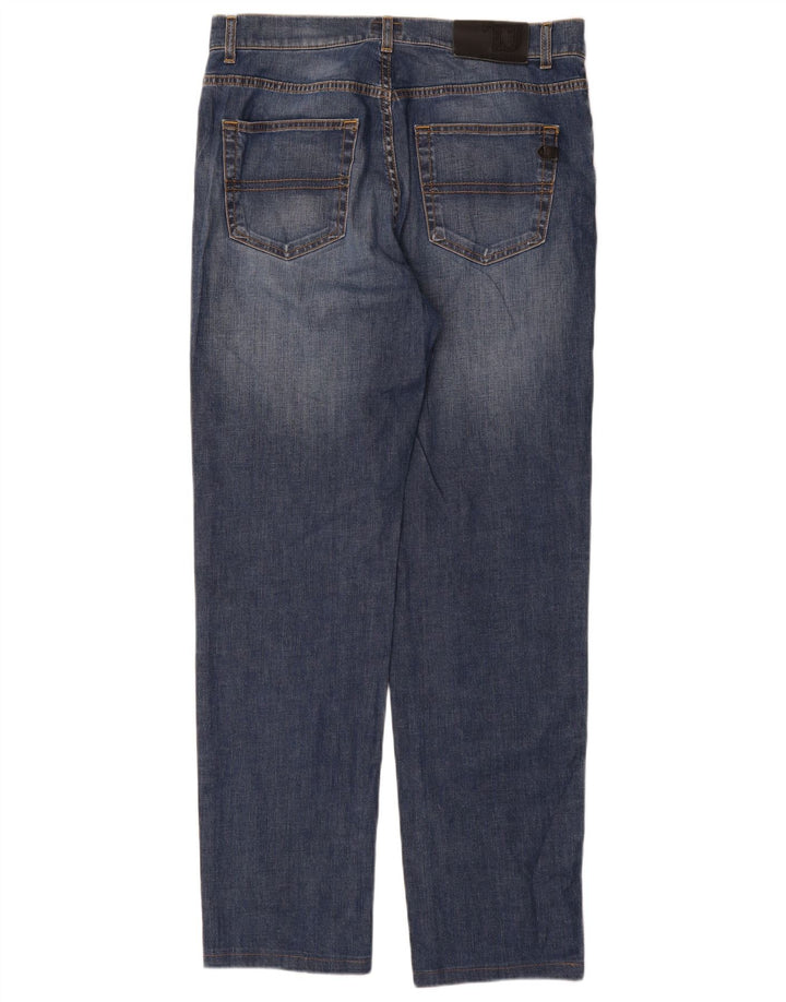 Jeans retos femininos Trussardi W35 L32 algodão azul
