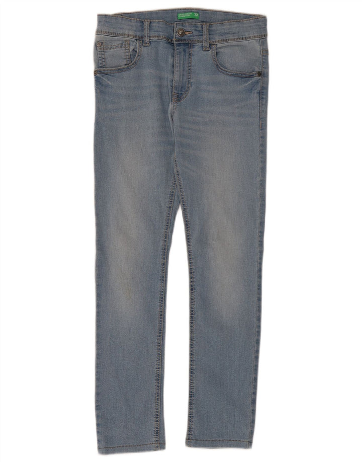 Benetton Meninos Jeans Slim 11-12 Anos W28 L27 Azul
