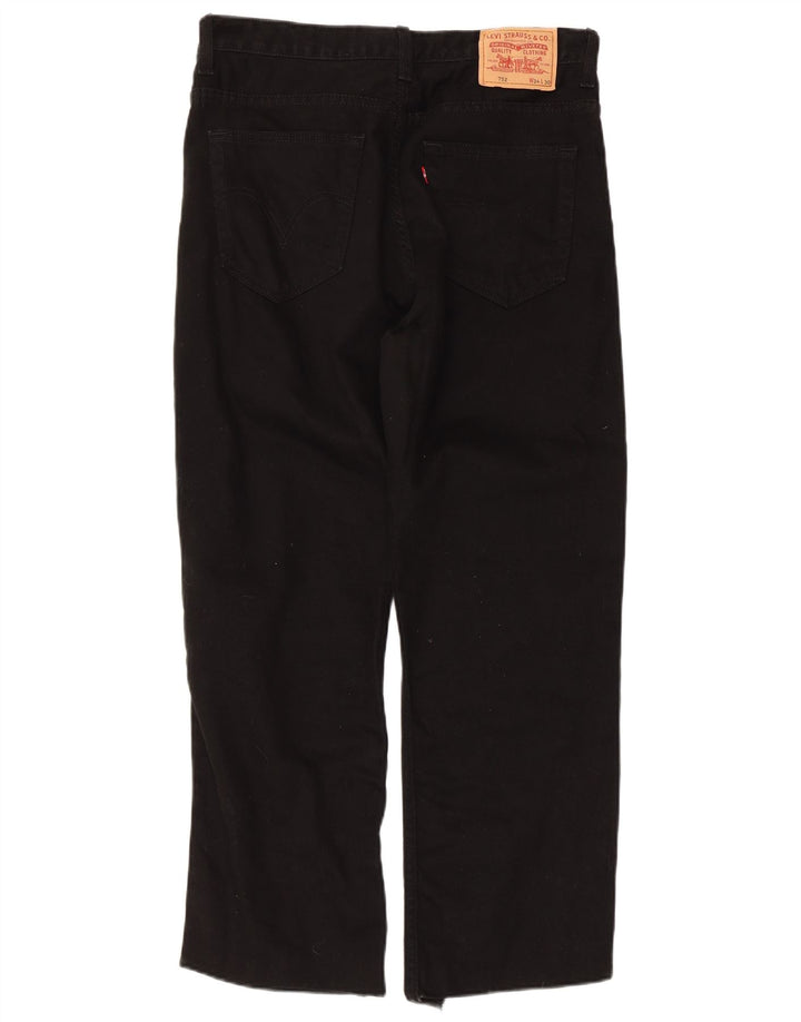 Calça jeans masculina Levi's 752 Straight W34 L26 algodão preto