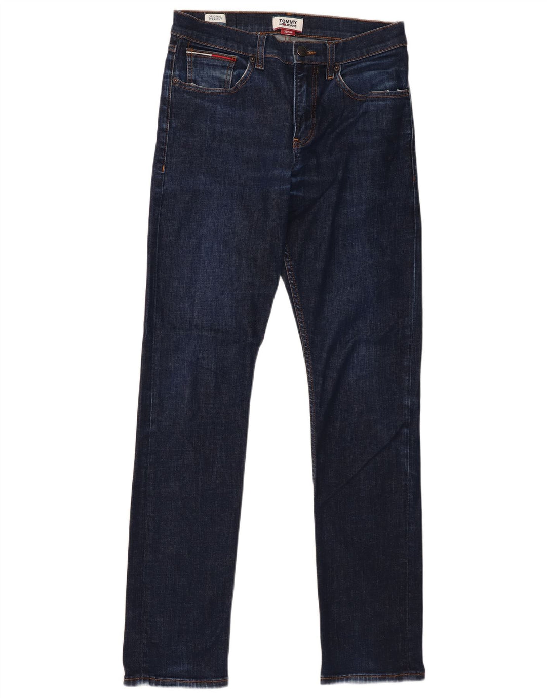 Jeans retos masculinos Tommy Hilfiger W30 L34 azul marinho