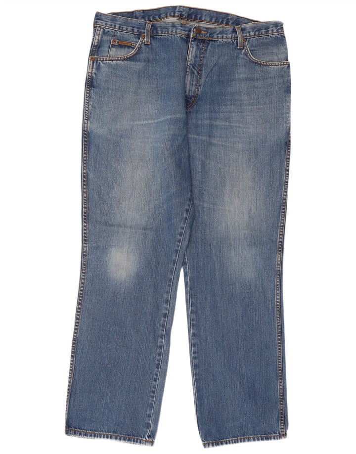 WRANGLER Masculino Ohio Straight Jeans W40 L32 Azul Algodão