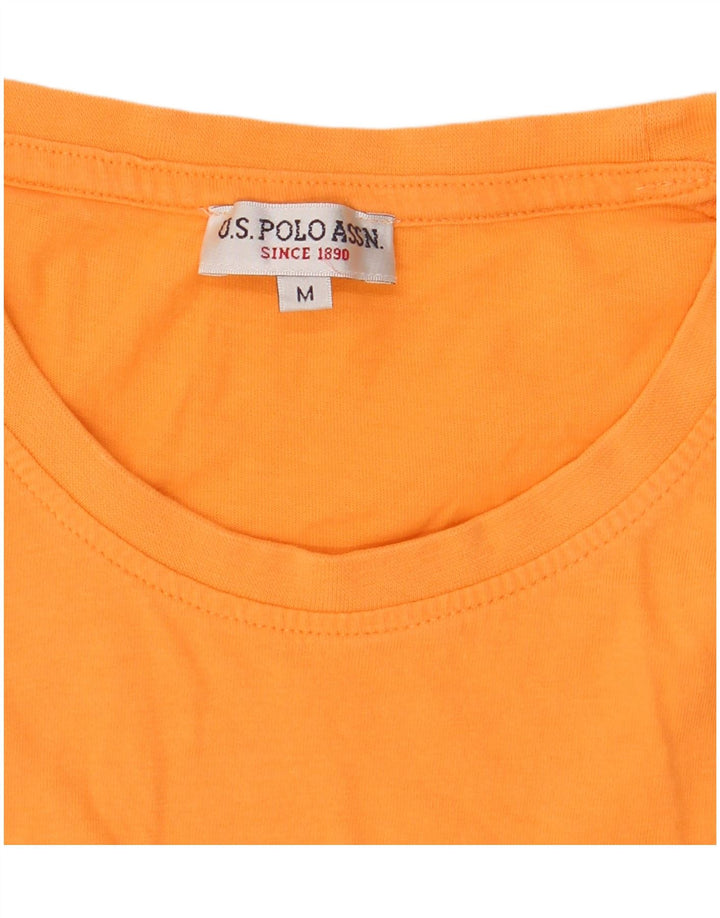 U.S. POLO ASSN. Mens Graphic T-Shirt Top Medium Orange