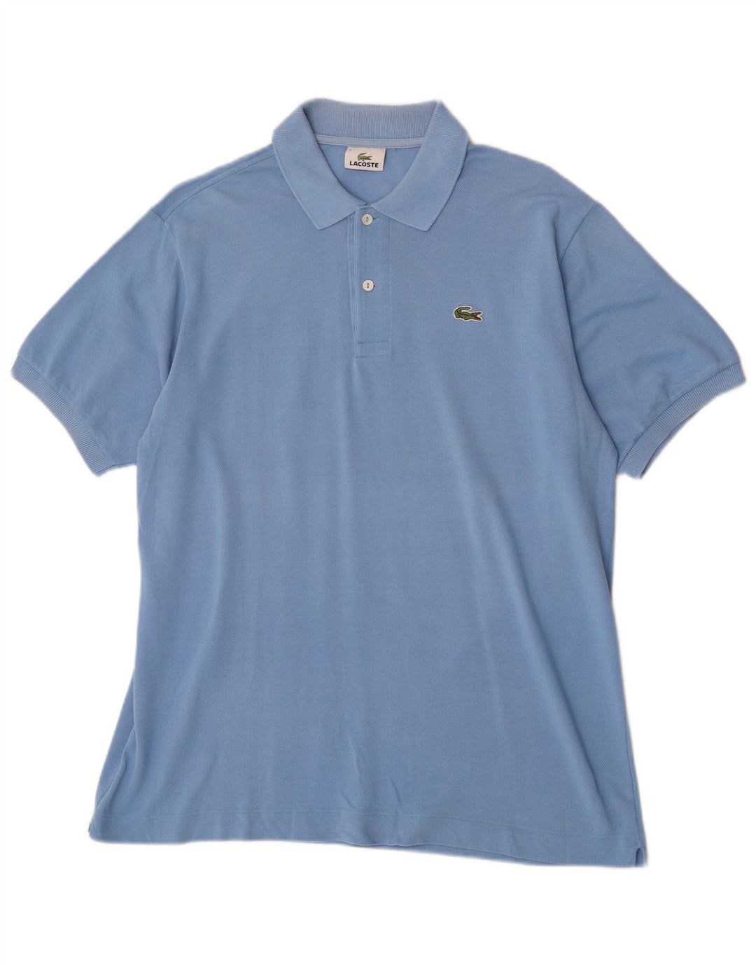 Camisa polo masculina Lacoste tamanho 5 grande algodão azul