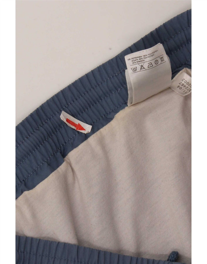 Shorts esportivos masculinos Adidas grande poliéster azul