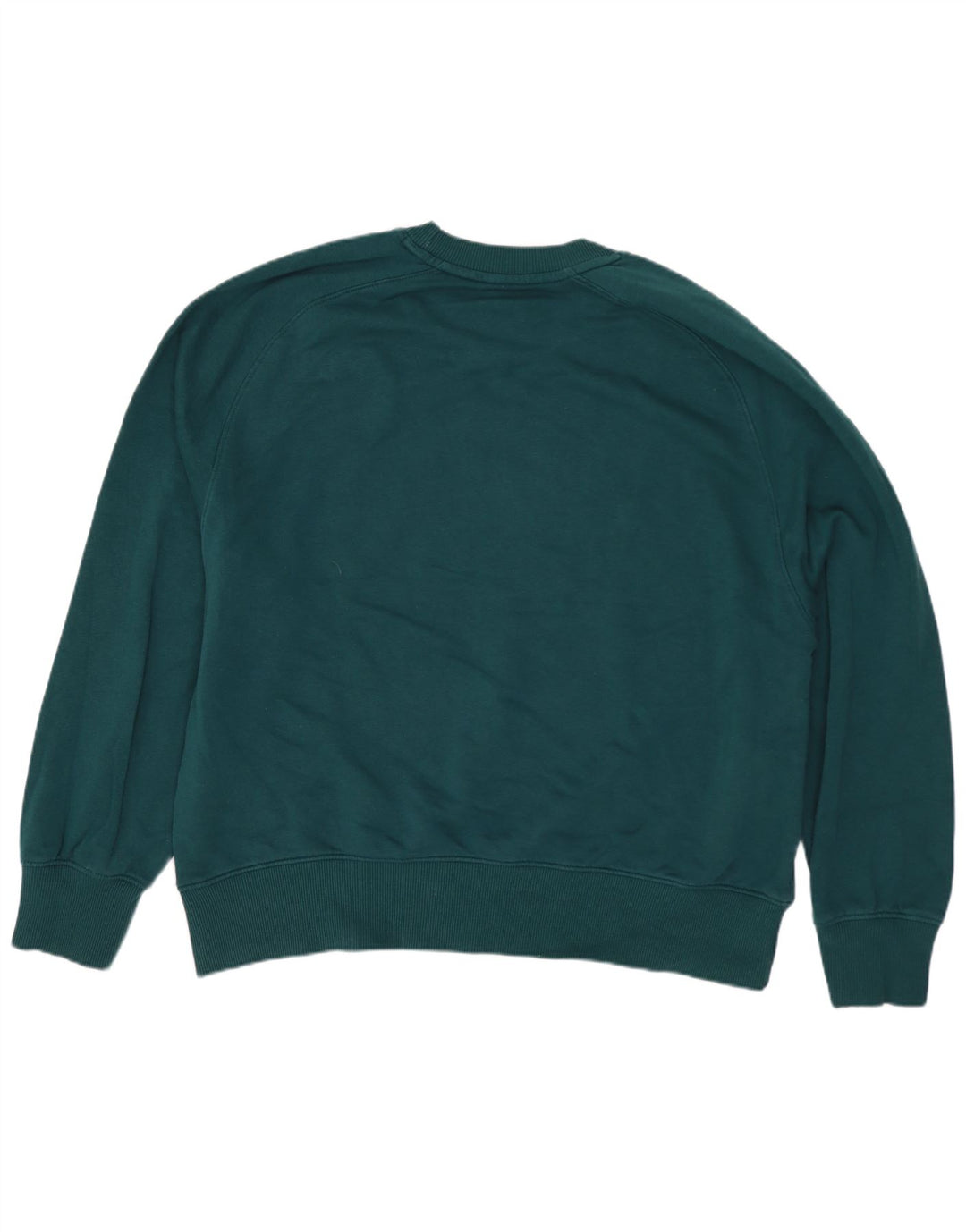Zara moletom feminino oversized jumper UK 14 algodão verde médio