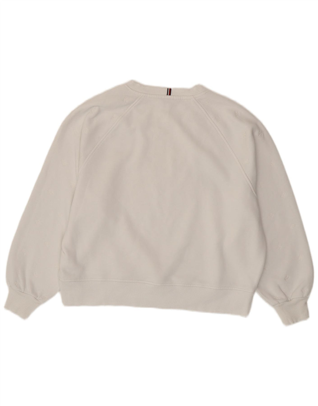 Suéter feminino TOMMY HILFIGER de grandes dimensões Reino Unido 16 grande algodão branco