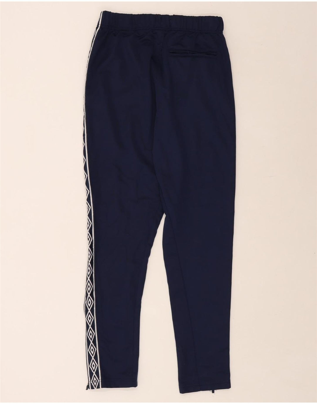 Calça de treino masculina gráfica UMBRO poliéster azul marinho médio