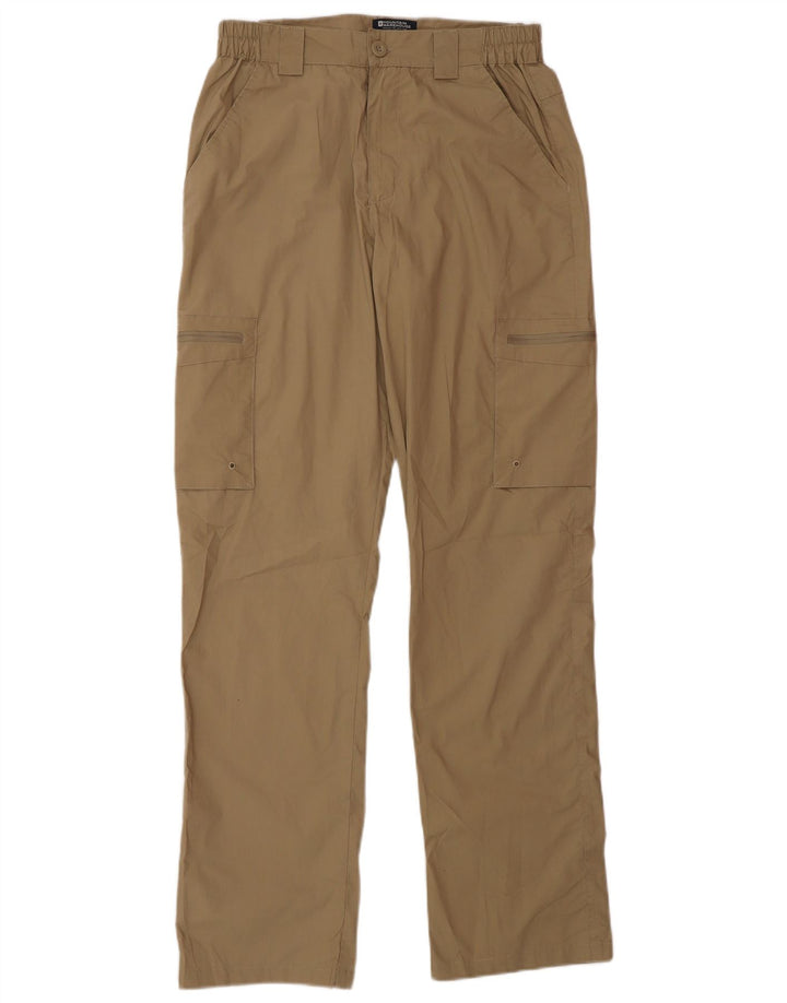 Calça cargo reta masculina FAT FACE W28 L32 poliéster bege