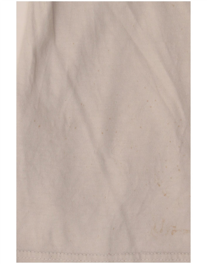Ellesse Camiseta masculina gráfica manga comprida médio branco algodão colorblock