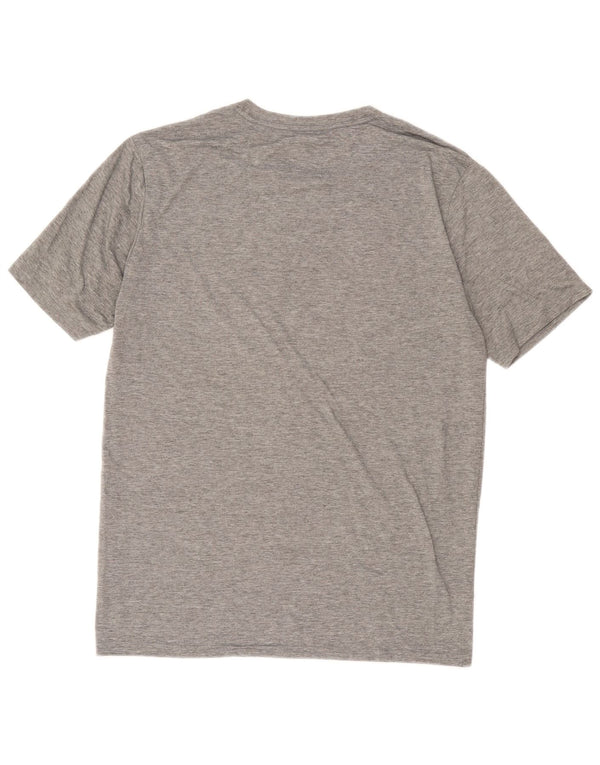 Camiseta masculina Oakley Regular Fit gráfica grande cinza