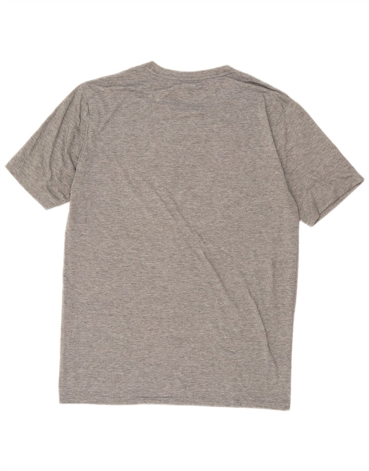 Camiseta masculina Oakley Regular Fit gráfica grande cinza