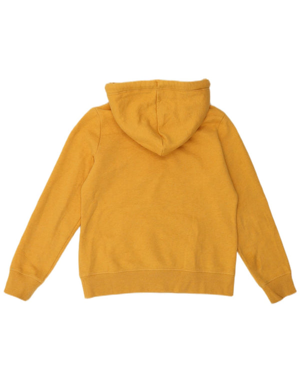Suéter com capuz feminino Superdry UK 12 algodão amarelo médio