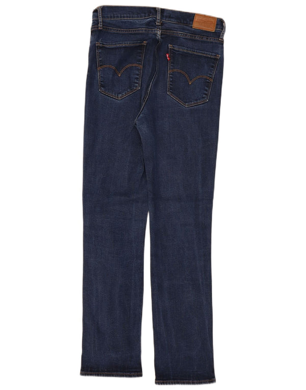 Calça jeans feminina Levi's 724 High Rise Straight W30 L30 Azul Lyocell