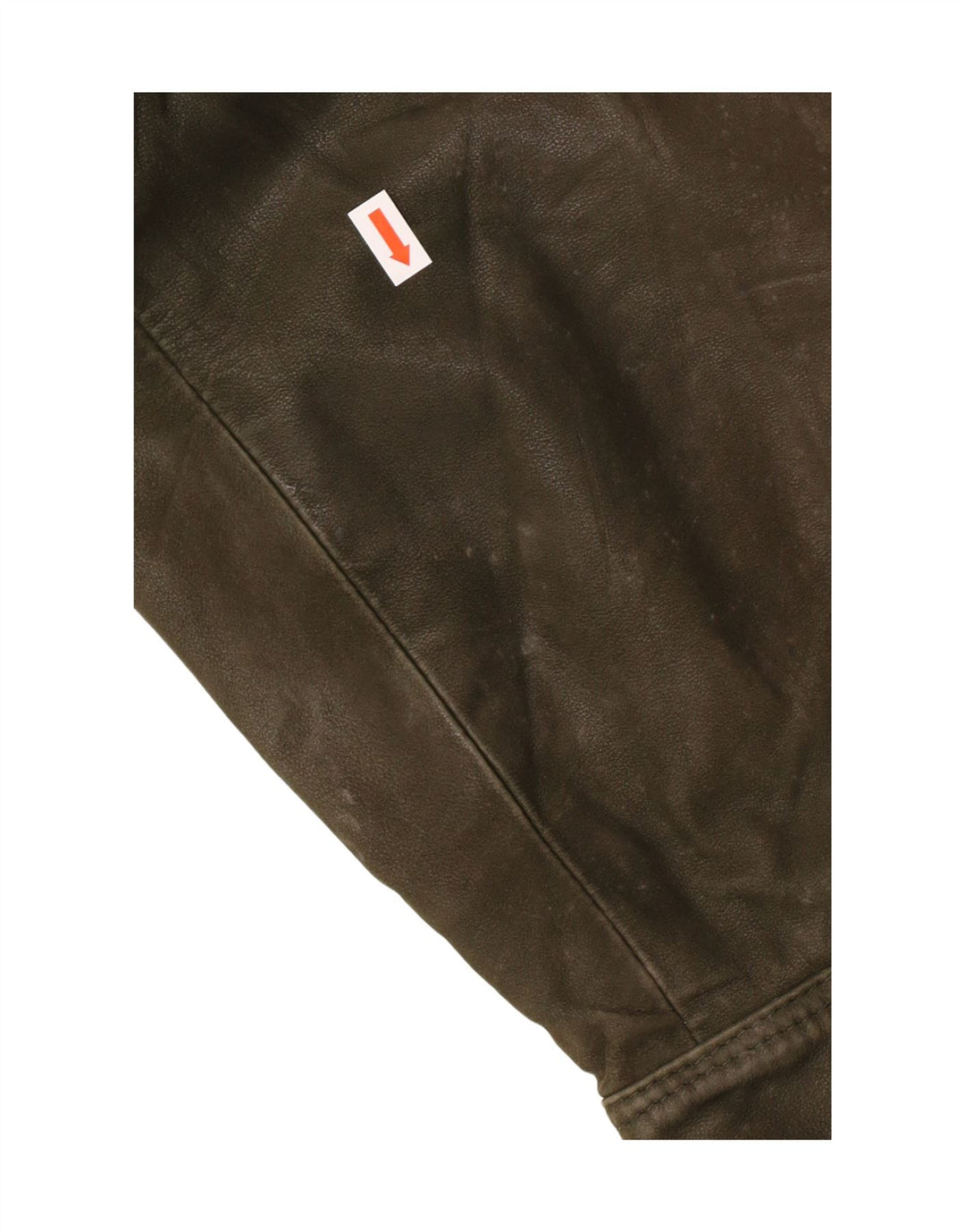 Jaqueta de couro masculina vintage IT 52 XL couro cáqui