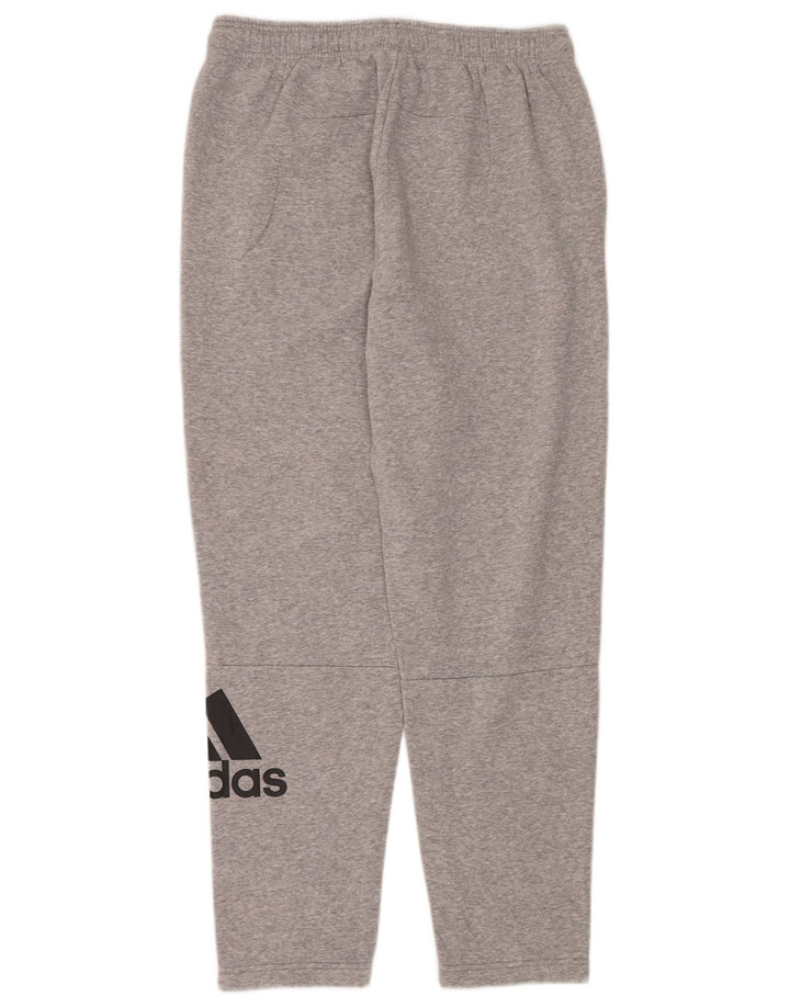 Calça Adidas Masculina Graphic Treino Grande Algodão Cinza