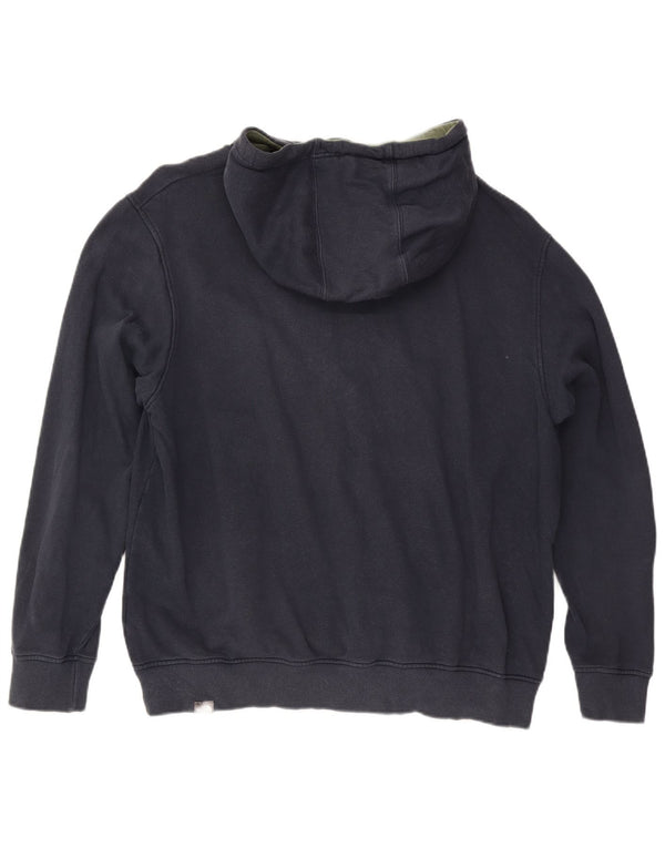 Jumper com capuz gráfico masculino The North Face XL azul marinho algodão