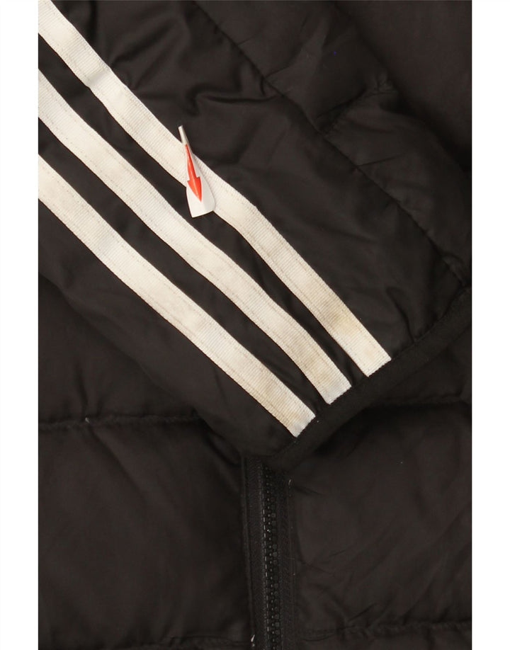 Adidas Mens Jaqueta Acolchoada UK 36 Pequeno Poliéster Preto