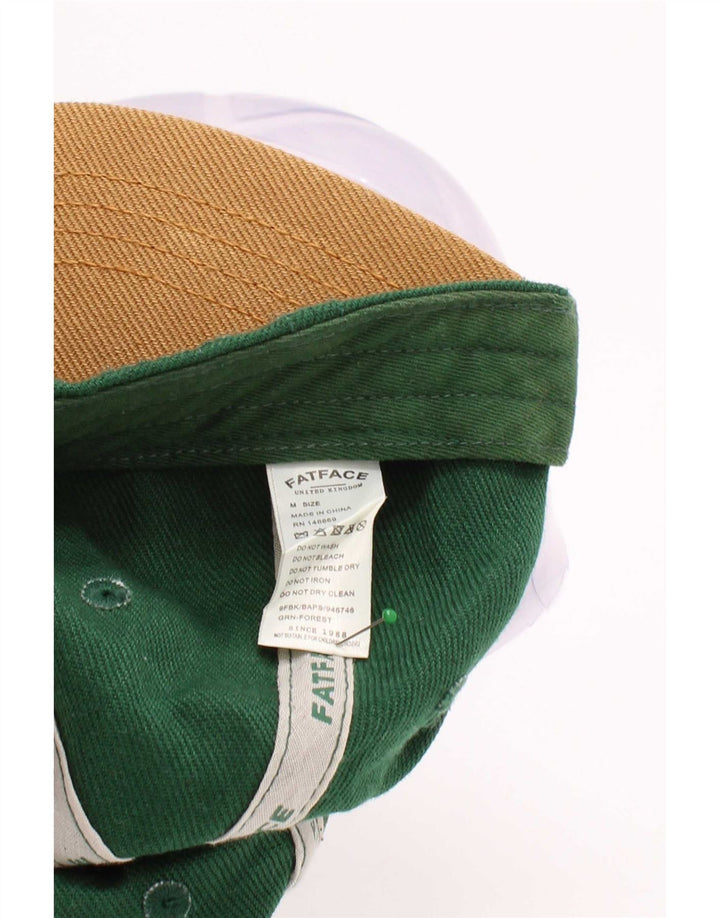 Boné de beisebol gráfico masculino Fat Face algodão verde médio