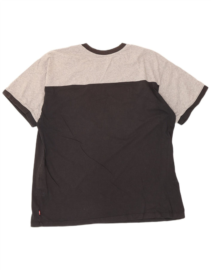 Camiseta masculina Levi's Relaxed Graphic Top Médio Preto Colorblock Algodão