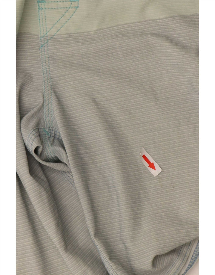 Shorts de natação masculino Rip Curl médio verde colorblock
