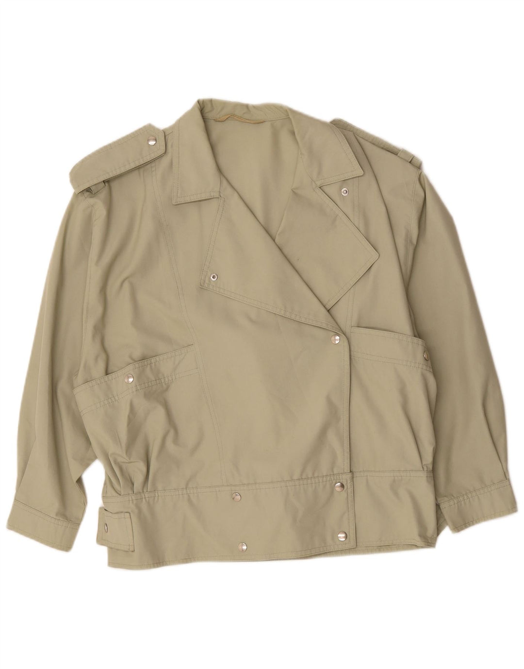 Jaqueta bomber militar vintage feminina UK 20 2XL cáqui