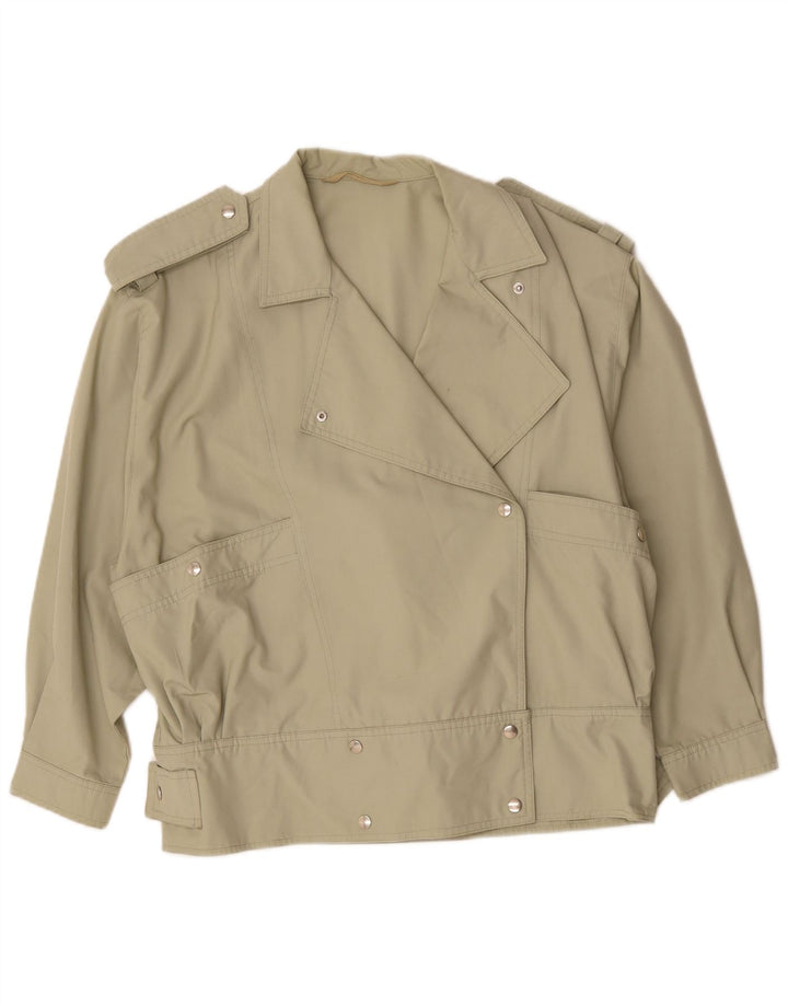 Jaqueta bomber militar vintage feminina UK 20 2XL cáqui