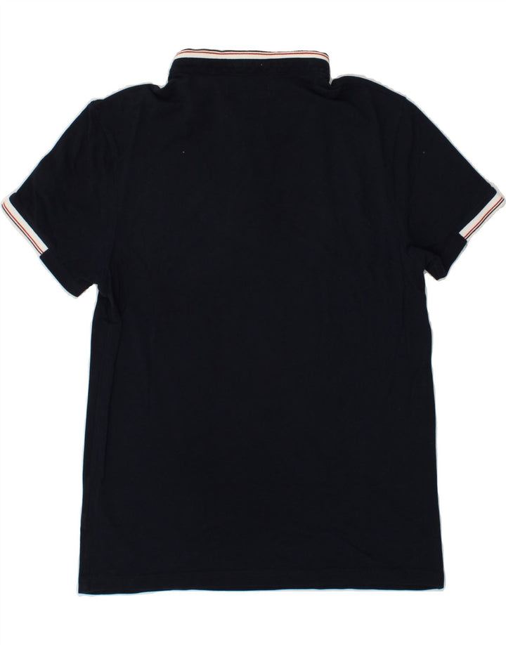 JULES Mens Slim Polo Shirt Medium Navy Blue Vintage Jules and Second-Hand Jules from Messina Hembry 