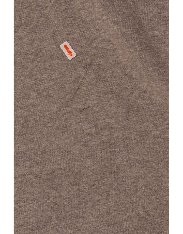 Nike Mens Hoodie Jumper Pequeno Algodão Cinza
