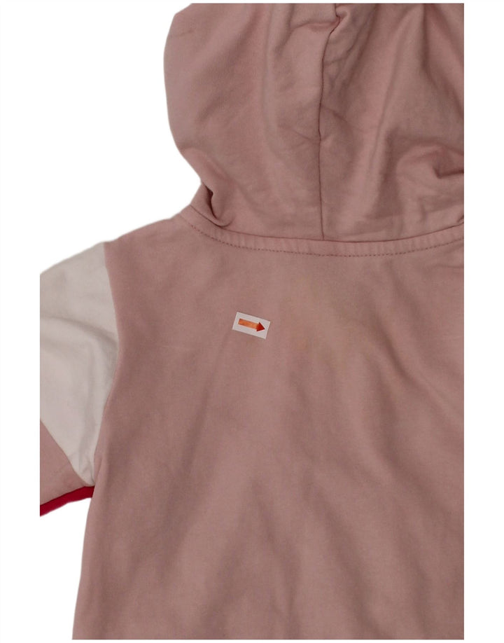 Suéter PUMA para bebês meninas com capuz e zíper 18-24 meses algodão colorblock rosa