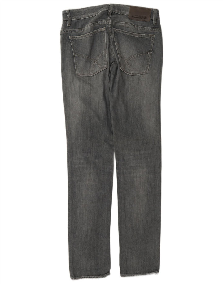 Gas Womens Slim Jeans W30 L34 Cinza Algodão