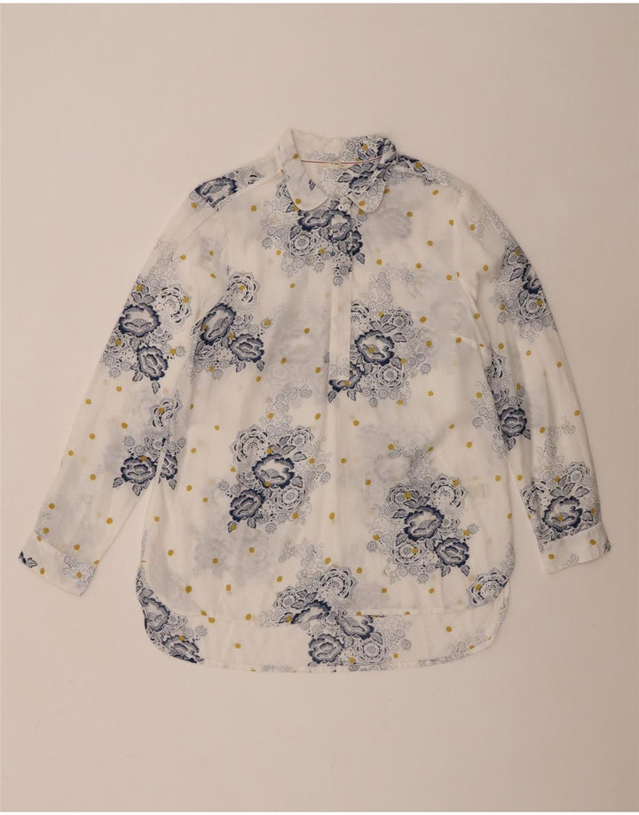 Pulôver feminino White Stuff UK 12 viscose floral branca média