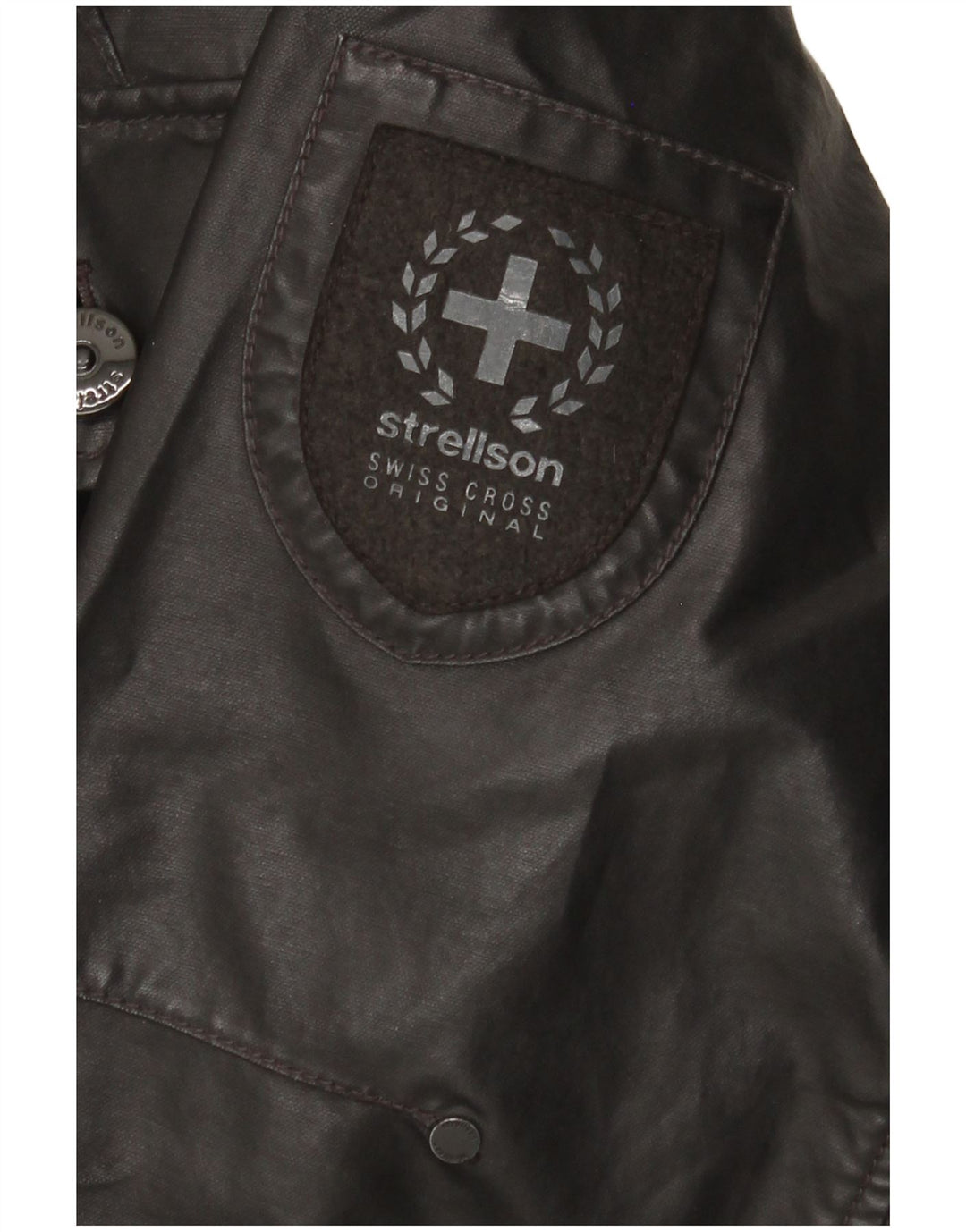 Jaqueta militar masculina com capuz Strellson UK 42 XL preta