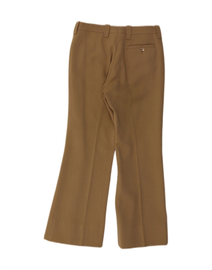 Calça feminina vintage bootcut IT 44 médio W27 L27 bege