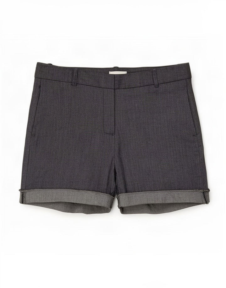 Zara Womens Chino Shorts Médio W28 Algodão Cinza