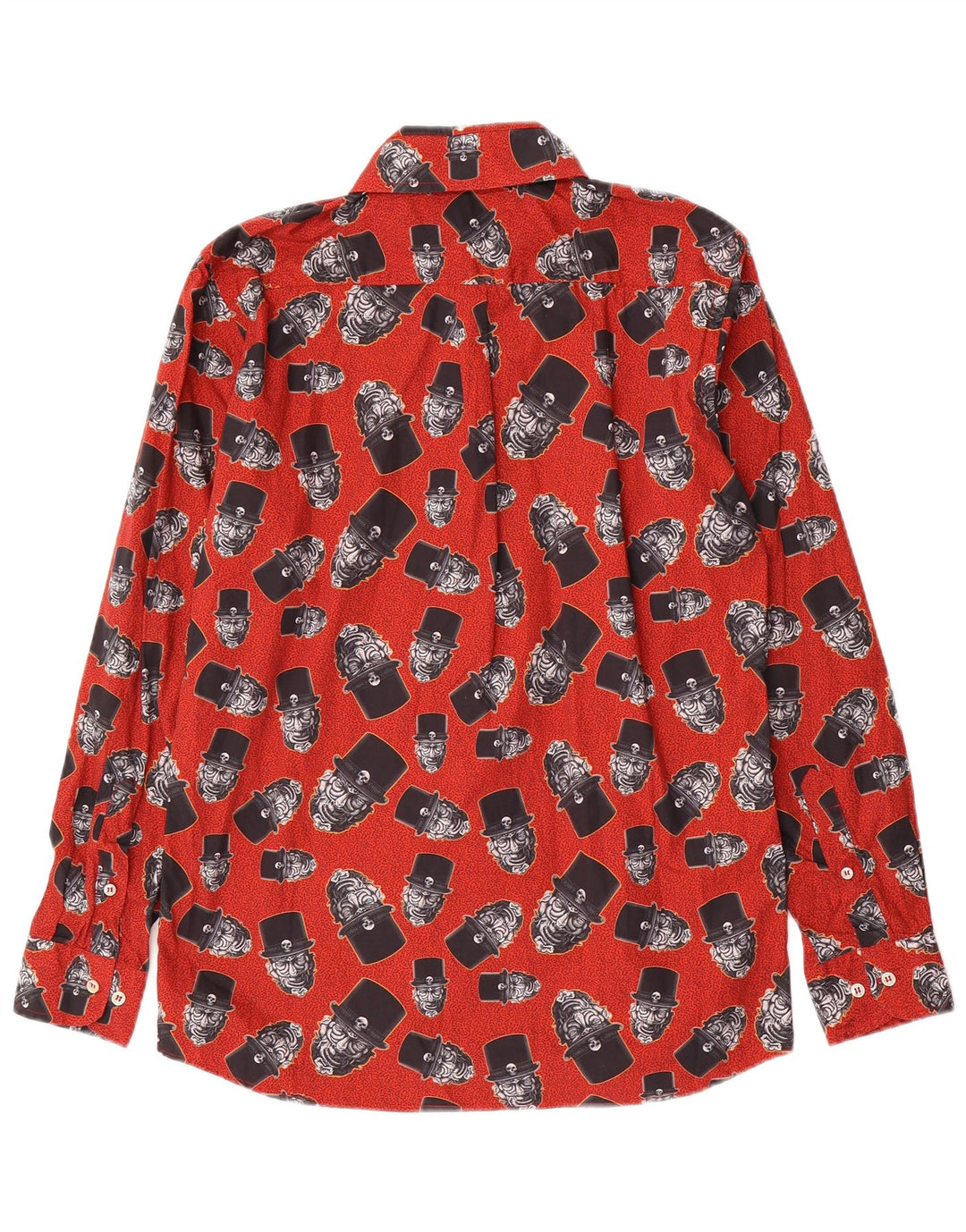 Camisa gráfica masculina WAXMAN BROTHERS algodão vermelho médio