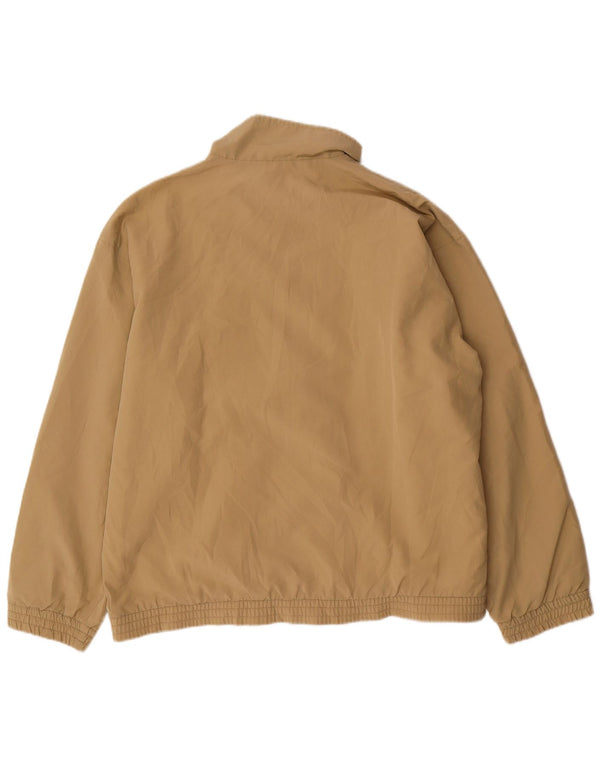 Jaqueta masculina com agasalho gráfico FILA grande bloco colorido bege