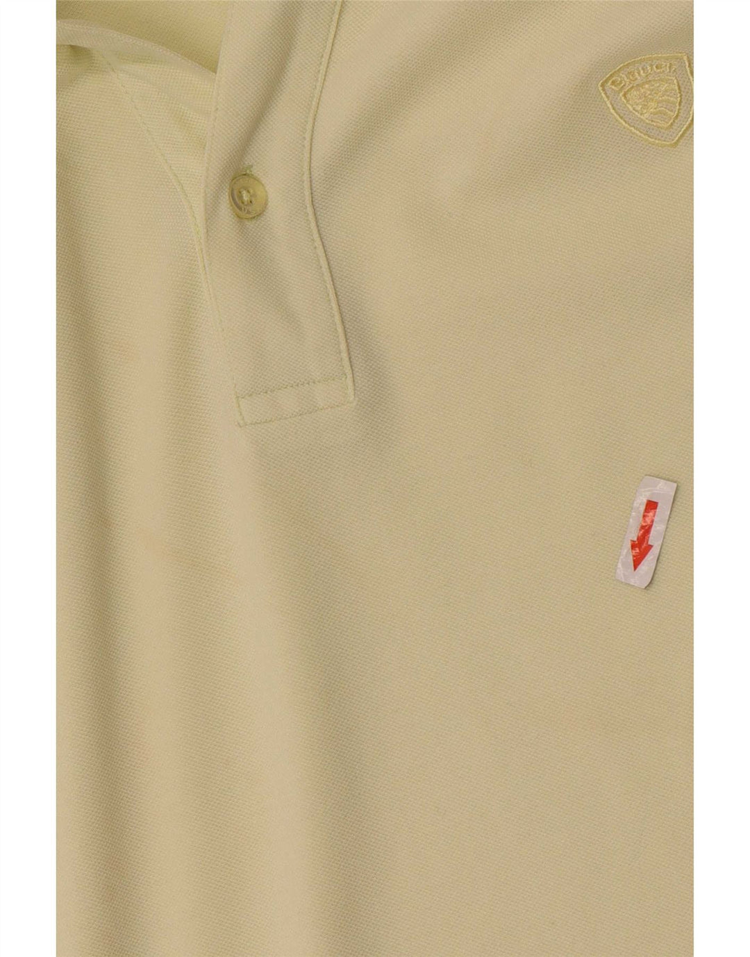 Camisa pólo masculina Blauer XL algodão amarelo