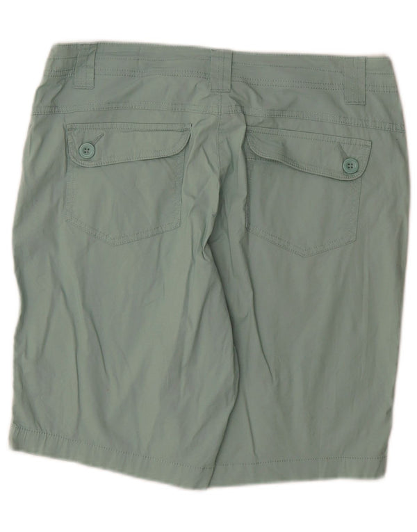 Shorts Chino feminino Mountain Warehouse UK 12 médio W32 algodão verde