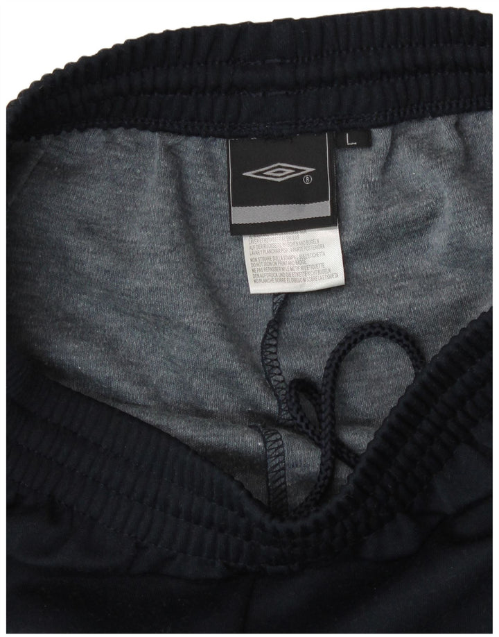 Umbro Calça de treino masculina Joggers grande poliéster azul marinho