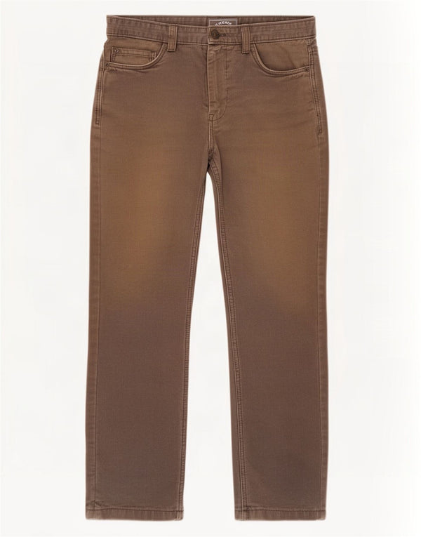 Fat Face Mens Straight Jeans W34 L28 Brown Cotton