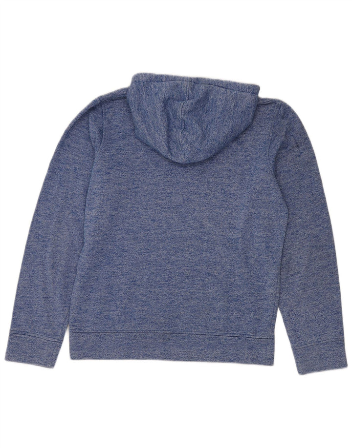 Jack & Jones moletom com capuz masculino gráfico pequeno poliéster manchado azul
