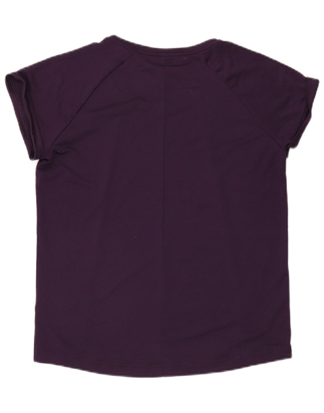 Adidas Womens Climalite T-Shirt Top UK 12/14 Médio Roxo Poliéster