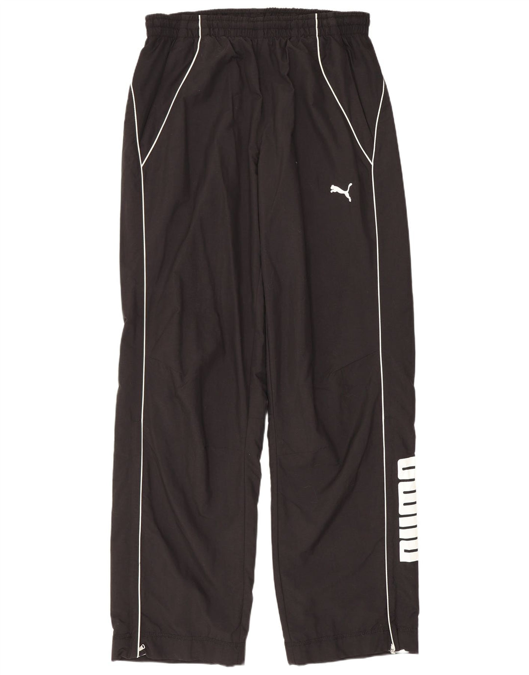 Puma Mens Graphic Calças de treino médio preto