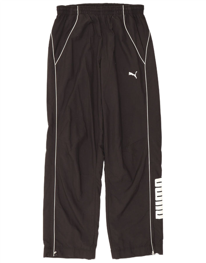 Puma Mens Graphic Calças de treino médio preto