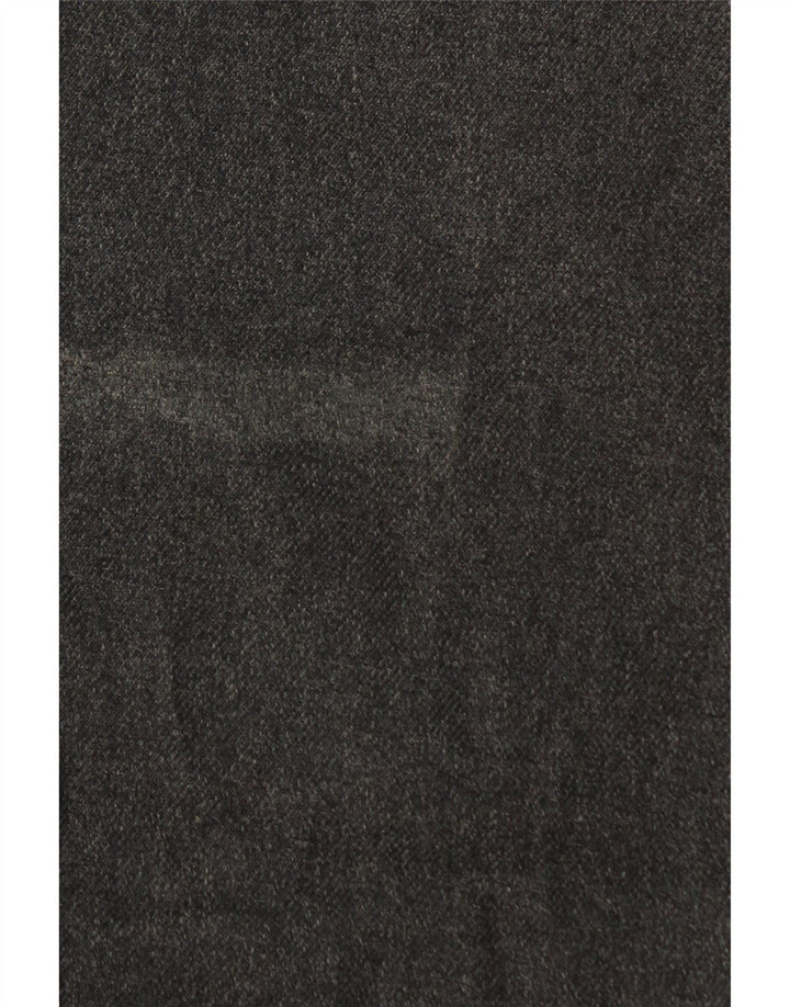 Calça casual masculina Marks & Spencer de ajuste regular W34 L29 poliéster cinza