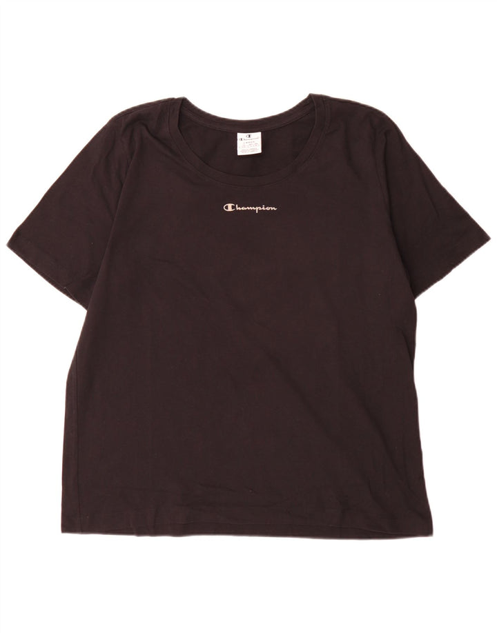 Camiseta masculina Champion grande preta
