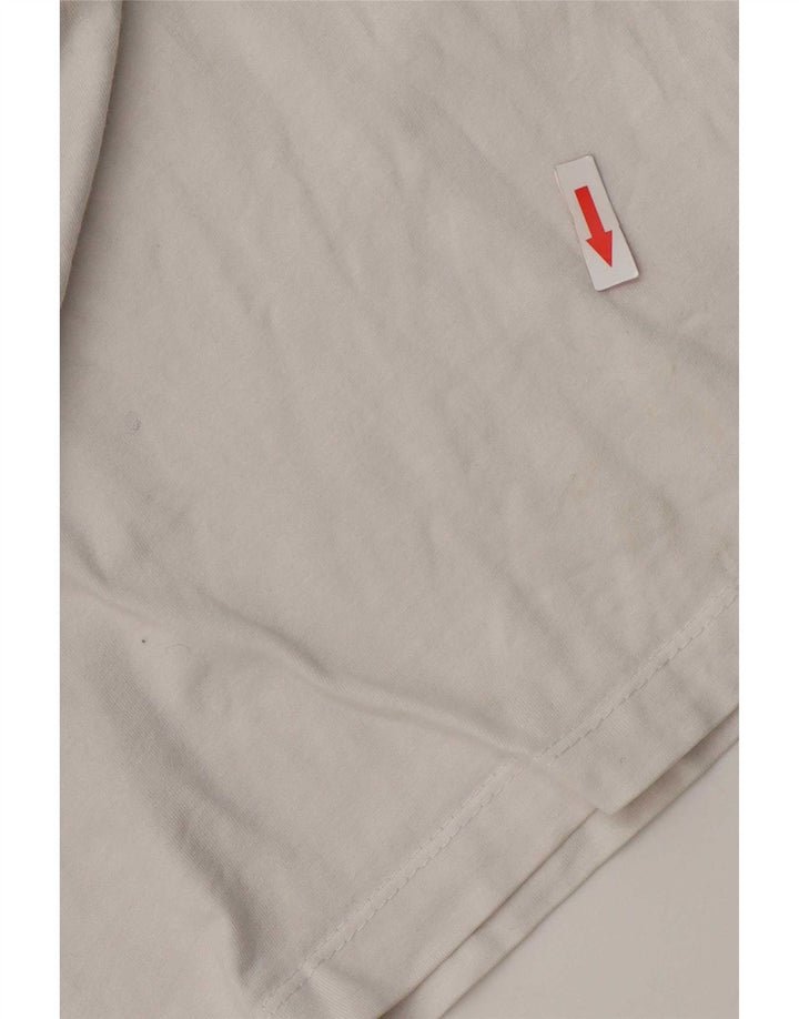 Camiseta Nike masculina gráfica Top médio algodão branco